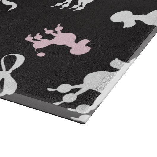 Chic Poodle Passion Schneidebrett (Ecke)