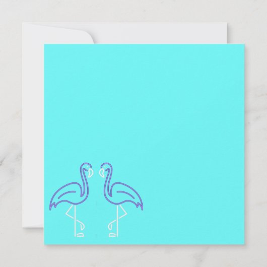 Chic Pool Party Splash Einladung (Rückseite)