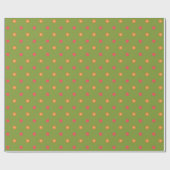 Chic Poppy Colors Polka Dots Roll of Giftwrap Geschenkpapier (Flach)
