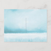 Chic Poppy Wedding Save the Date Ankündigungspostkarte (Rückseite)