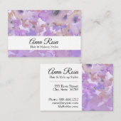 *~* Chic Popular Blume Blue Lavendel Wasserfarbe Visitenkarte (Vorne/Hinten)