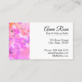 *~* Chic Popular Floral Lavendel Pink Wasserfarbe Visitenkarte (Rückseite)