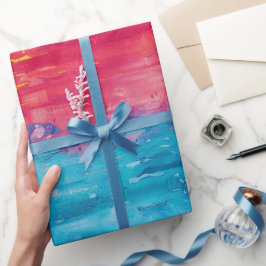 Chic Premium Whimsical Monogram Junggeselinnen-Abs Geschenkpapier
