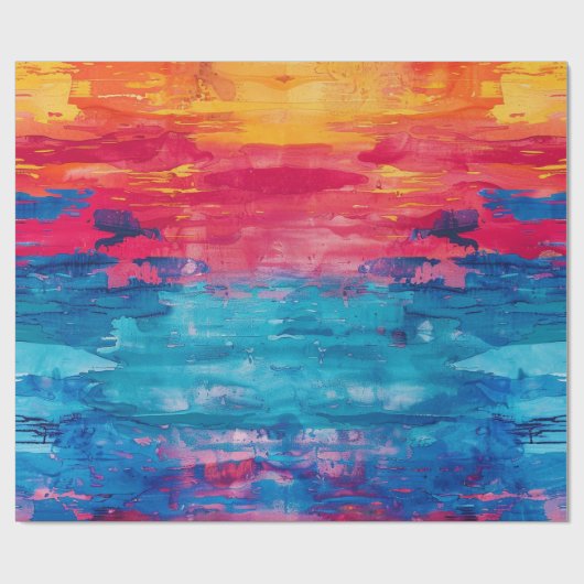 Chic Premium Whimsical Monogram Junggeselinnen-Abs Geschenkpapier (Flach)