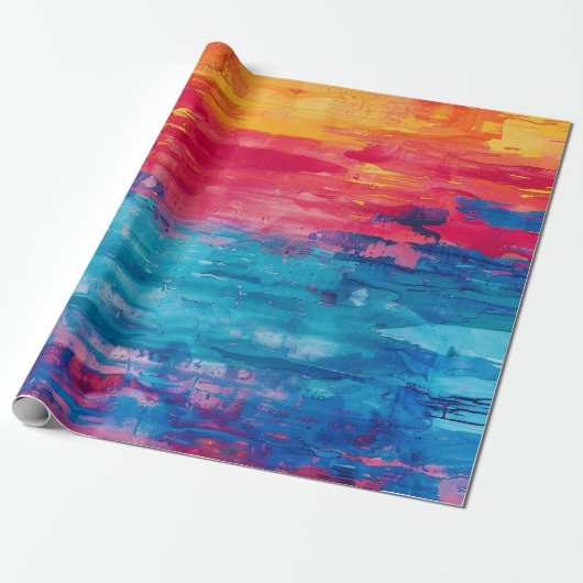 Chic Premium Whimsical Monogram Junggeselinnen-Abs Geschenkpapier (Ungerollt)