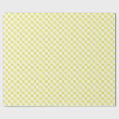 Chic Preppy Gingham Muster Monogramm Geschenkpapier (Flach)