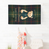 Chic Preppy Teddy Bear Baby Shower Banner (Insitu)