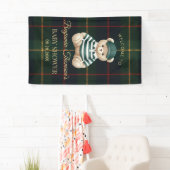 Chic Preppy Teddy Bear Baby Shower Banner (Insitu)