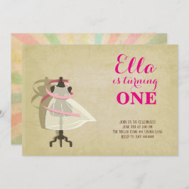 Chic Princess Einladungen zum ersten Geburtstag