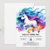 Chic Printable Horse Birthday Einladung (Vorne/Hinten)