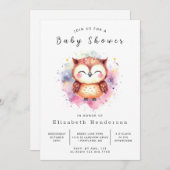 Chic Printable Owl Baby Dusche Einladung (Vorne/Hinten)