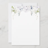 Chic Probe Dinner Night Before Greenery Floral Einladung (Rückseite)