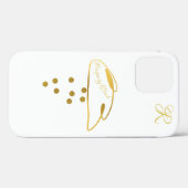 Chic Prosperity Cloud Monogram Case-Mate iPhone Hülle (Rückseite (Horizontal))