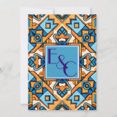 Chic Psychedelic Summer Einladung (Rückseite)