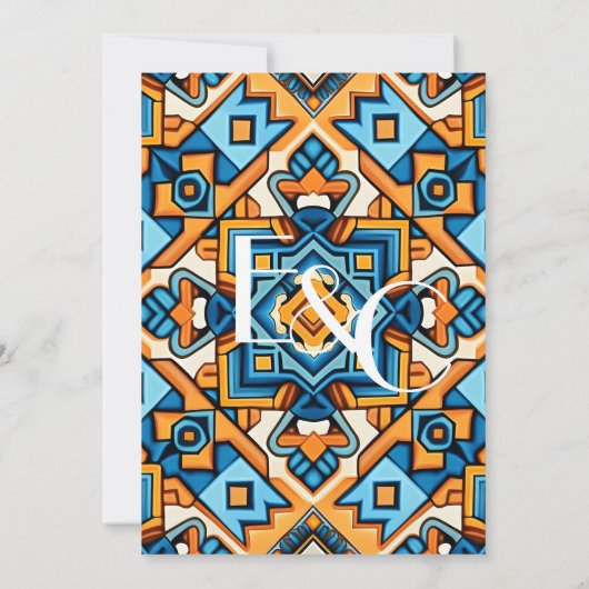 Chic Psychedelic Summer Groovy Einladung (Rückseite)