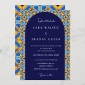 Chic Psychedelic Summer Liebe Einladung (Vorne/Hinten)