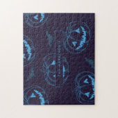 Chic Pumpkins Bats Halloween Name Puzzle (Vertikal)