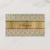 Chic Punched Tin Business Card Visitenkarte (Vorderseite)