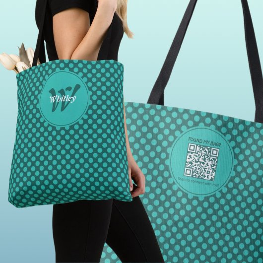 Chic-Punkte-Thema Smart Dynamic QR-Code Tasche