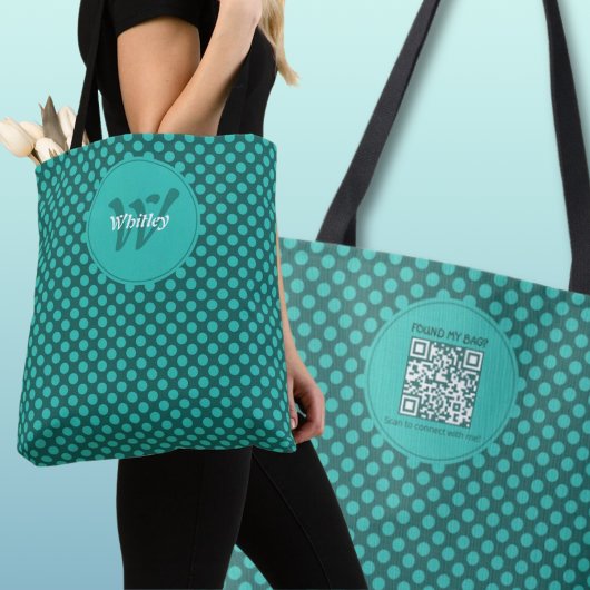 Chic-Punkte-Thema Smart Dynamic QR-Code Tasche
