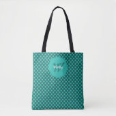 Chic-Punkte-Thema Smart Dynamic QR-Code Tasche (Vorderseite)