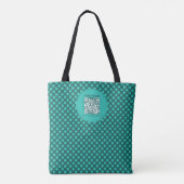 Chic-Punkte-Thema Smart Dynamic QR-Code Tasche (Rückseite)