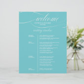 Chic Purist Blue 4 Tage Hochzeitsreise (Stehend Vorderseite)