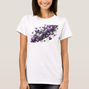 Chic Purple ABSTRACT ART Kunstprint T-Shirt