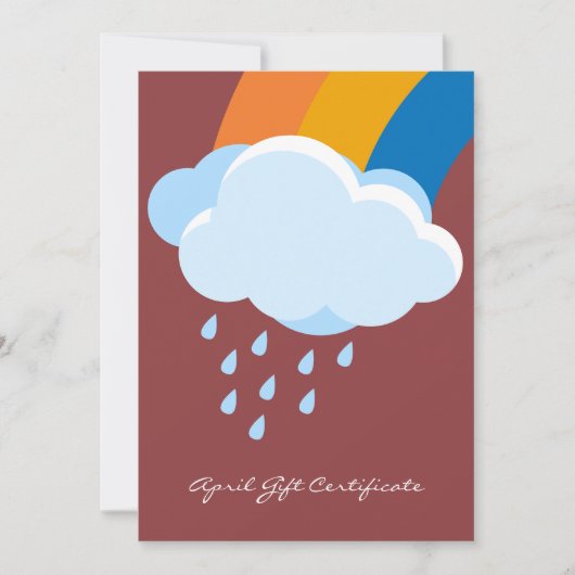 Chic QR Code Services Hinweis April Geschenkgutsch (Vorderseite)