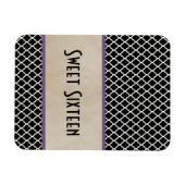 Chic Quarto Sweet 16 Magnet, Lila Magnet (Horizontal)