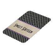 Chic Quarto Sweet 16 Magnet, Lila Magnet (Linke Seite)