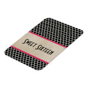 Chic Quarto Sweet 16 Magnet, Rosa Magnet (Linke Seite)