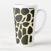 Chic Quartrefoil Giraffe Drucken Personalisiert Milchtasse (Rechts)