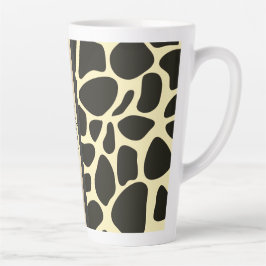 Chic Quartrefoil Giraffe Drucken Personalisiert Milchtasse