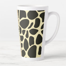 Chic Quartrefoil Giraffe Drucken Personalisiert Milchtasse