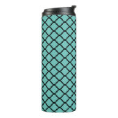 Chic Quatrefoil Giraffe Print Thermosbecher (Nach links gedreht)
