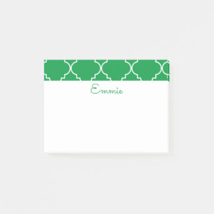 Chic Quatrefoil Personalisiert Post-It Notepad Post-it Klebezettel