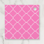 Chic Quatrefoil Personalisierte Geschenke oder Gef Geschenkanhänger (Rückseite)