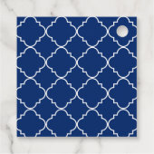 Chic Quatrefoil Personalisierte Geschenke oder Gef Geschenkanhänger (Rückseite)