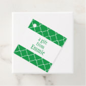 Chic Quatrefoil Personalisierte Geschenke oder Gef Geschenkanhänger (Beispiel)