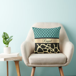 Chic Quatrefolie Giraffe Personalisiert drucken Kissen