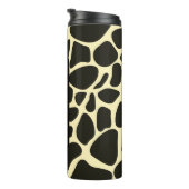 Chic Quatrefolie Giraffe Personalisiert drucken Thermosbecher (Nach rechts gedreht)