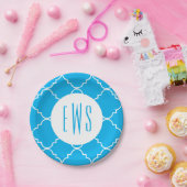 Chic Quatrefolie Monogram Party Teller (Party)