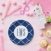 Chic Quatrefolie Monogram Party Teller (Party)