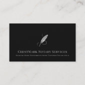 Chic Quill Notary Visitenkarte (Vorderseite)