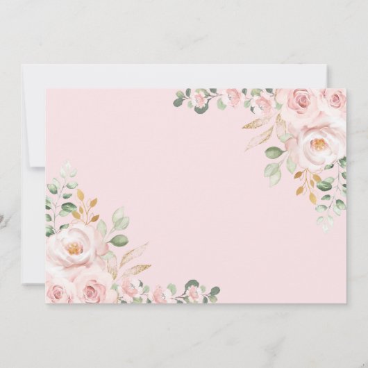 Chic Quinceañera 15. Geburtstag Danke Karte (Rückseite)