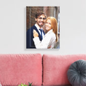 Chic-Rahmen und Monogramm-Foto Leinwanddruck (Insitu (Wohnzimmer))