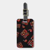 Chic Rainbow 福 Segen Rabbit Lunar Jahr Geschenk Gepäckanhänger (Vorderseite vertikal)