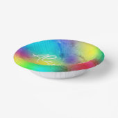 Chic Rainbow Colorful Vibranful Custom Pappteller (Gewinkelt)