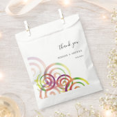Chic Rainbow Spirals Personalisiert Geschenktütchen (Ausgeschnitten)